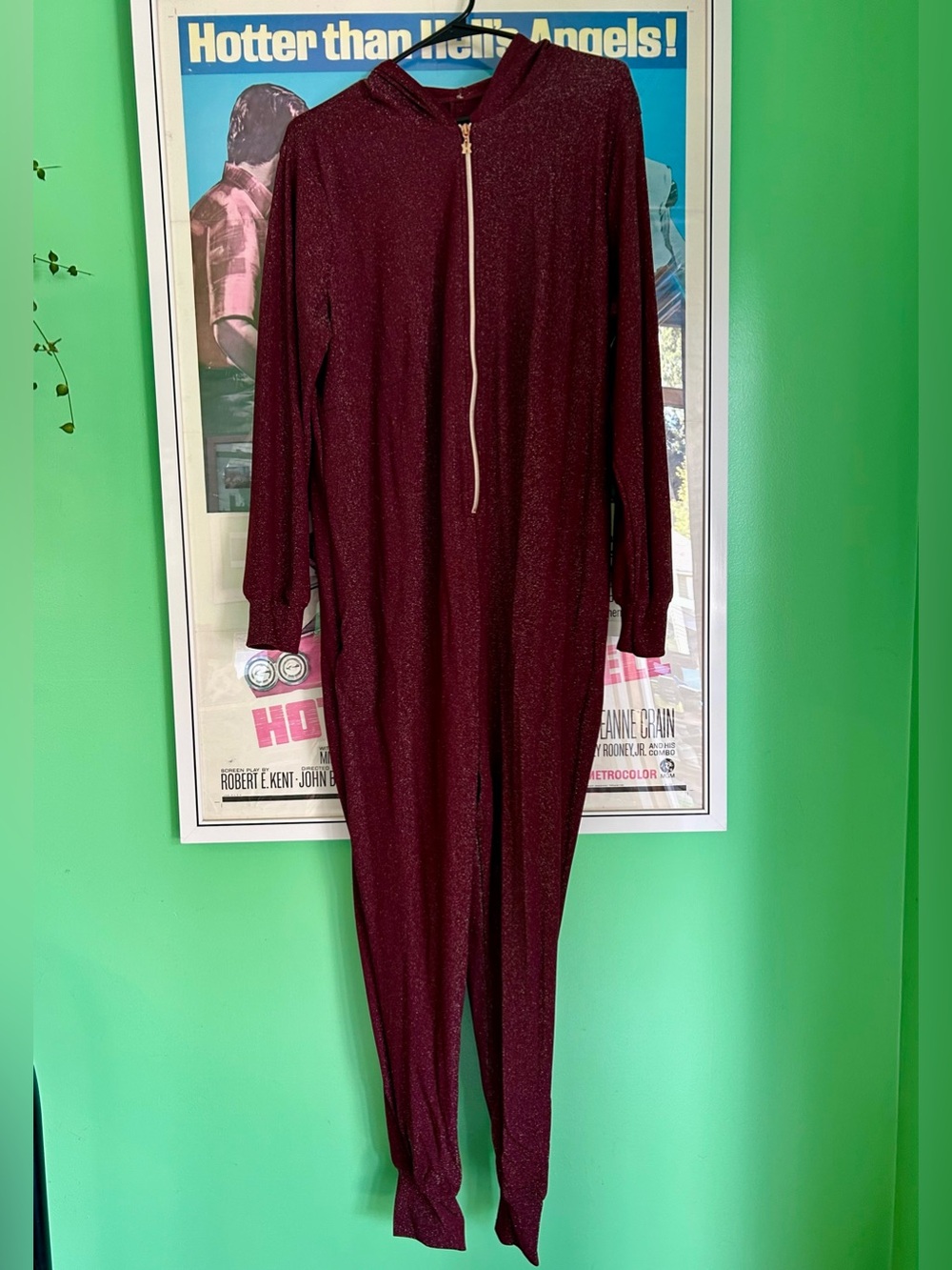 Savage X Fenty Sparkly Hooded Jumpsuit